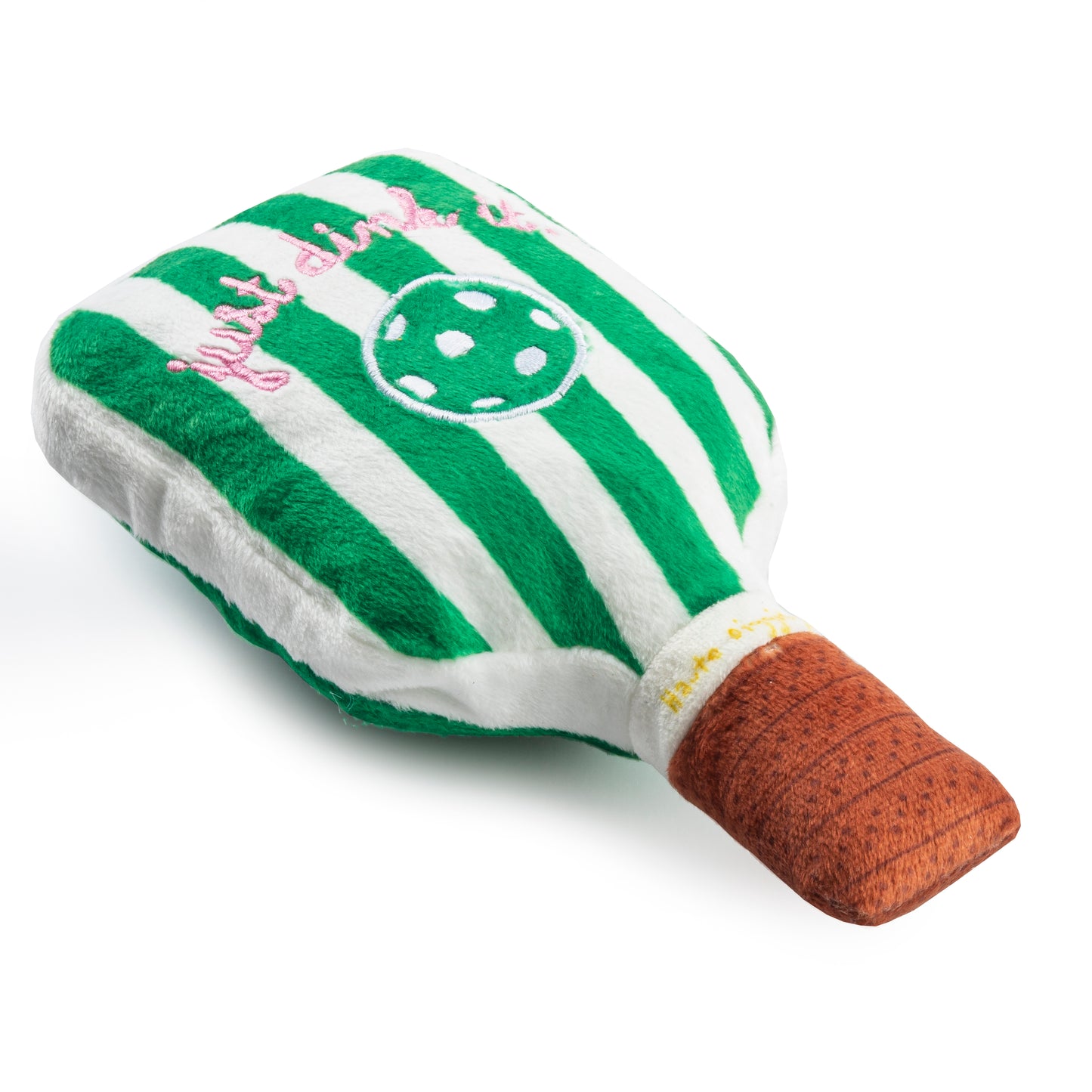Green Checker Pickleball Paddle Dog Toy