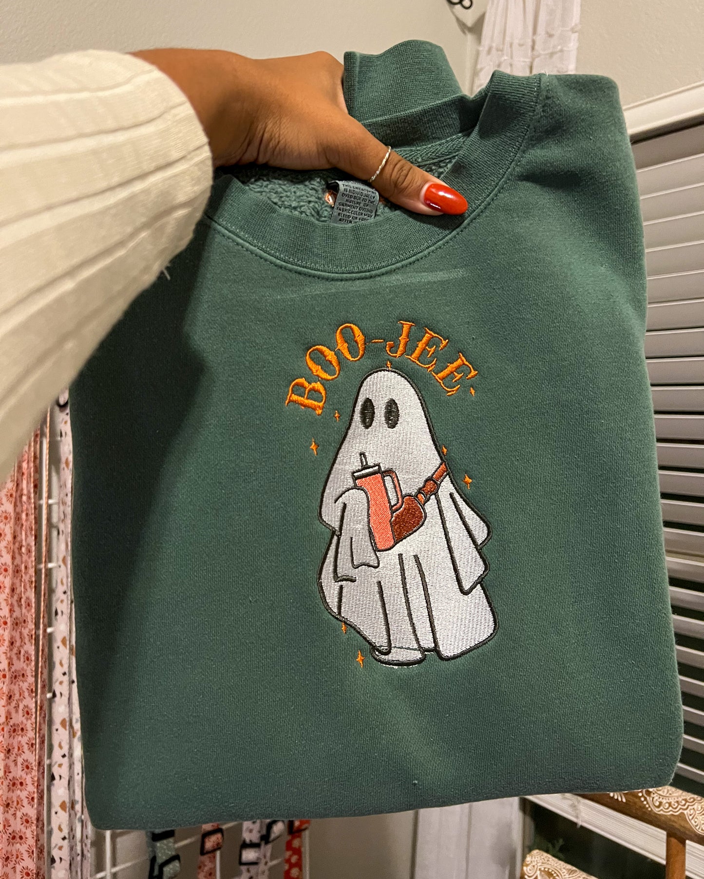 ‘Boo-Jee’ Embroidered Crewneck