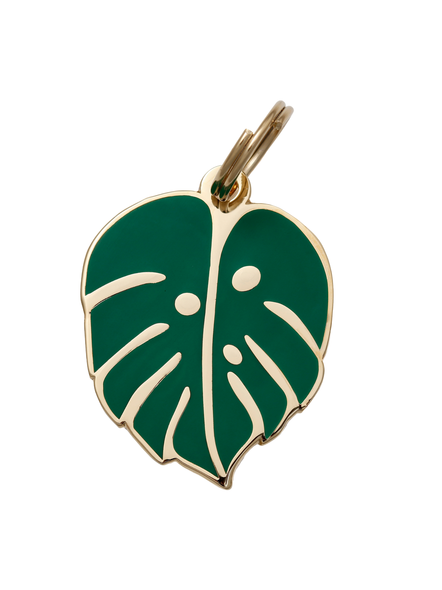 Monstera Leaf Pet ID Tag