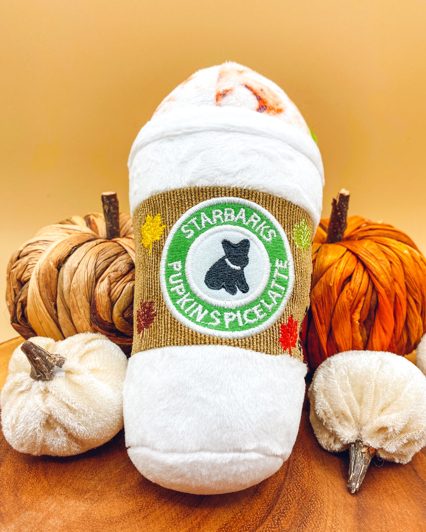 Starbarks Pumpkin Spice Latte Dog Toy